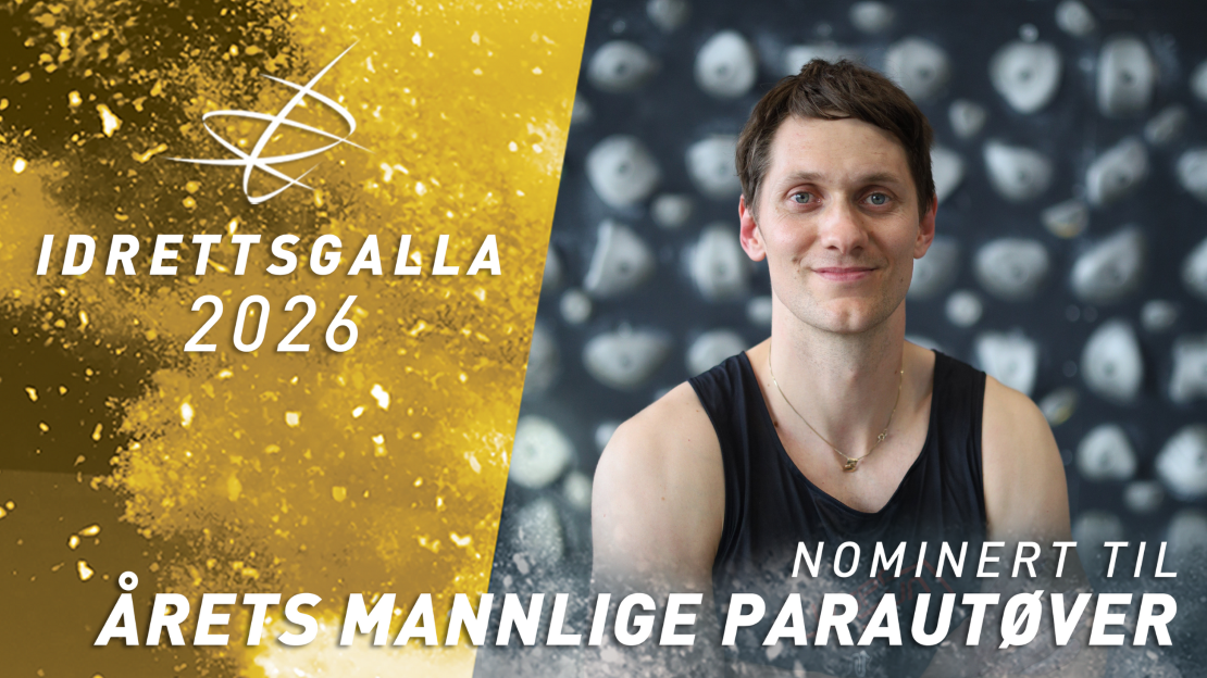 Kim Rishaug nominert til årets mannlige parautøver