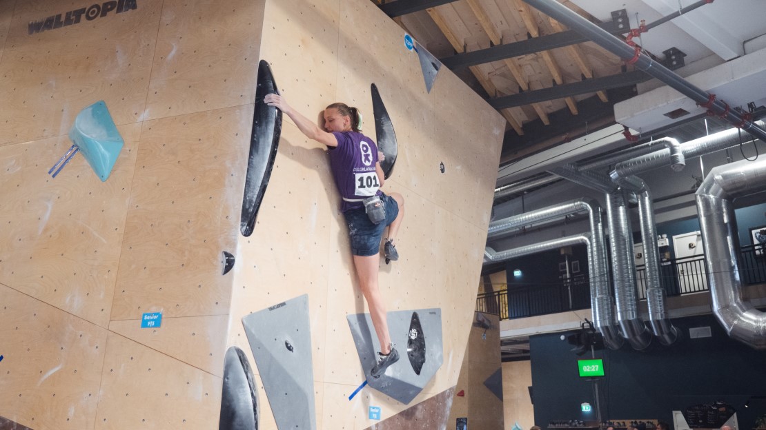 Sunniva Eik Haave og Leo Chiba ble norgesmestere i buldring